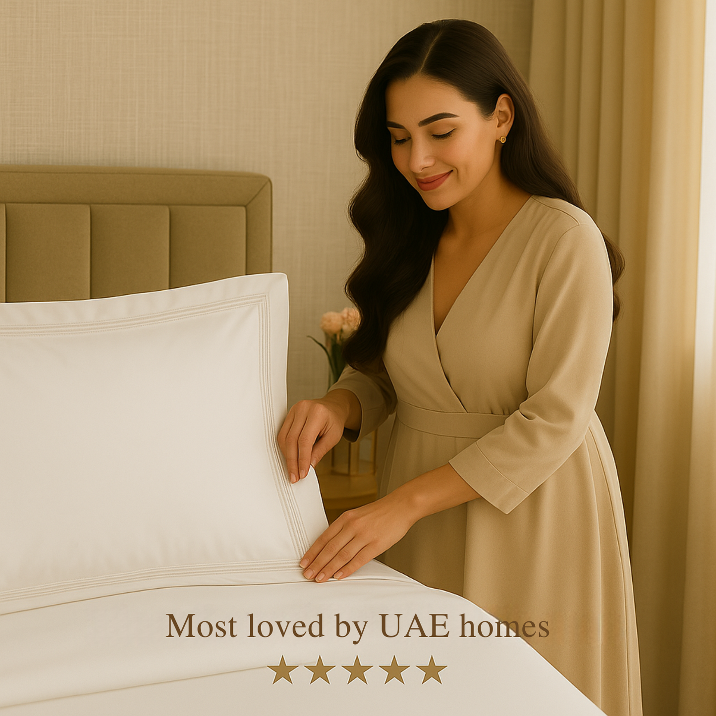 Silky Soft 100% Egyptian Cotton 1000TC Fitted Sheet & Pillowcase Set – Ultimate Luxury Bundle