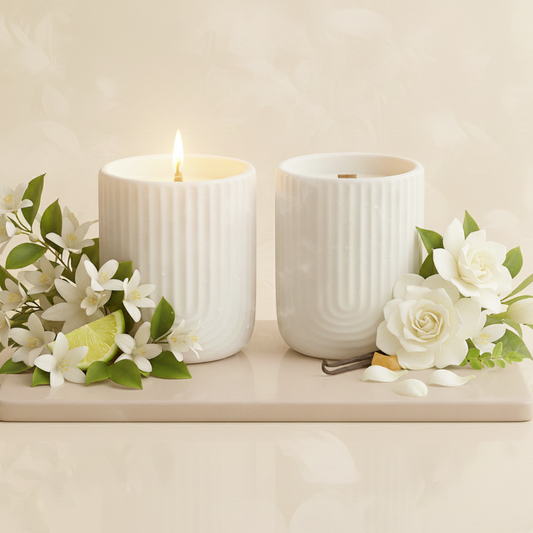 Floral Reverie Ceramic Collection – Jasmine Bloom & Gardenia Blossom