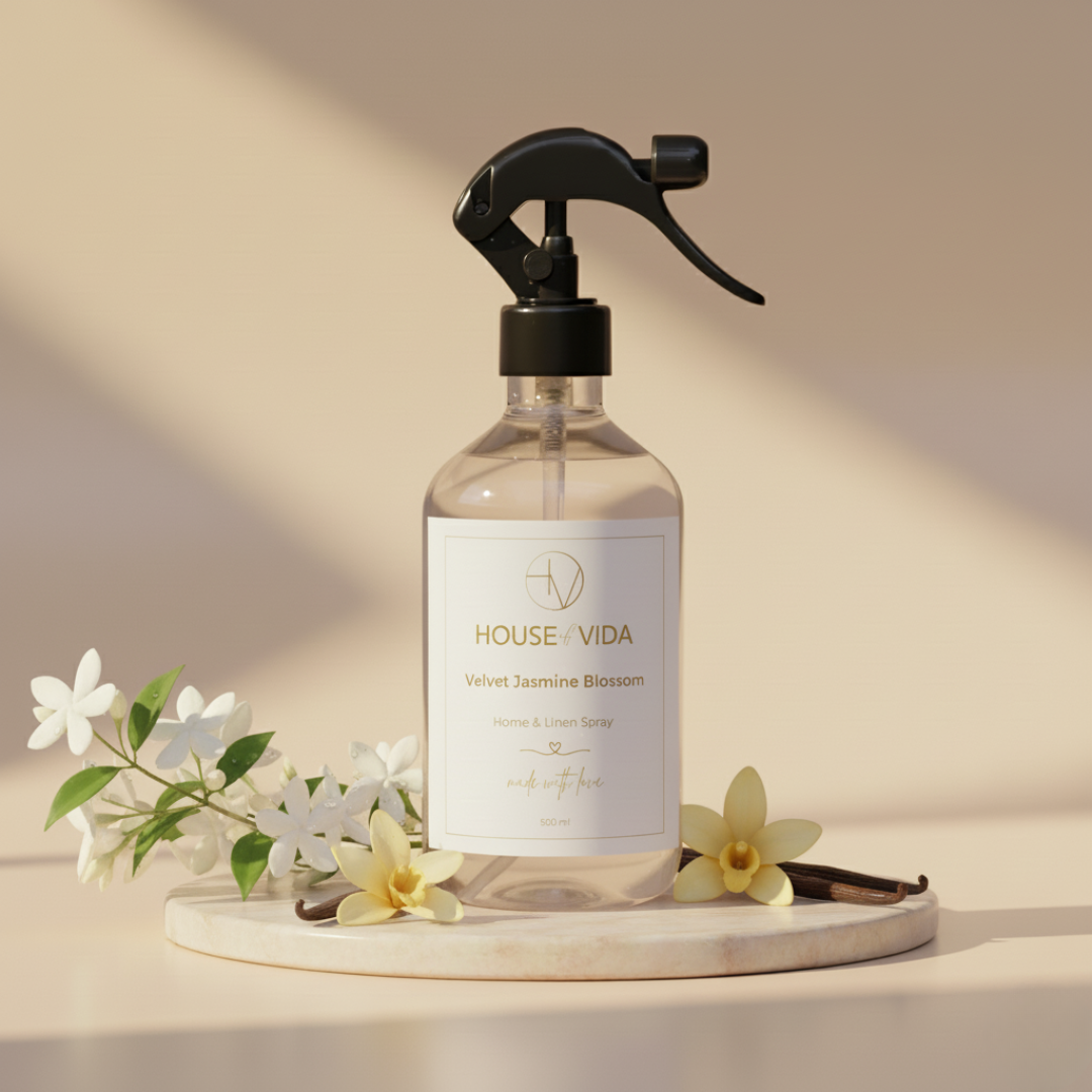 Velvet Jasmine Blossom – Luxe Home & Linen Spray 500ML