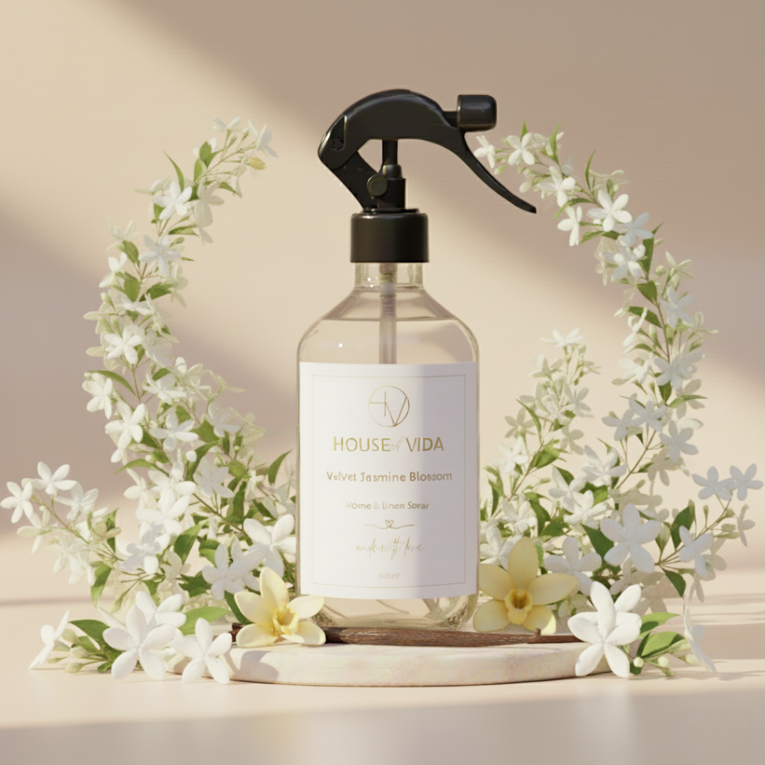 Velvet Jasmine Blossom – Luxe Home & Linen Spray 500ML