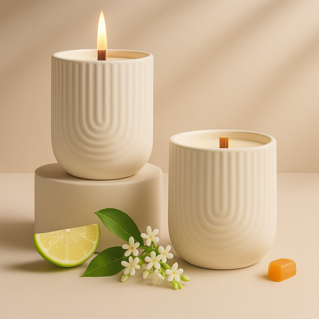 Floral Reverie Ceramic Collection – Jasmine Bloom & Gardenia Blossom