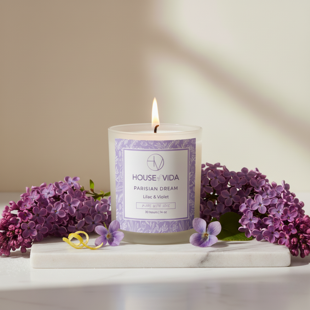 Fleur de Paris Candle Duo – Lilac & Violet