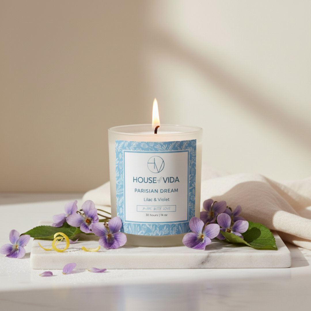 Fleur de Paris Candle Duo – Lilac & Violet