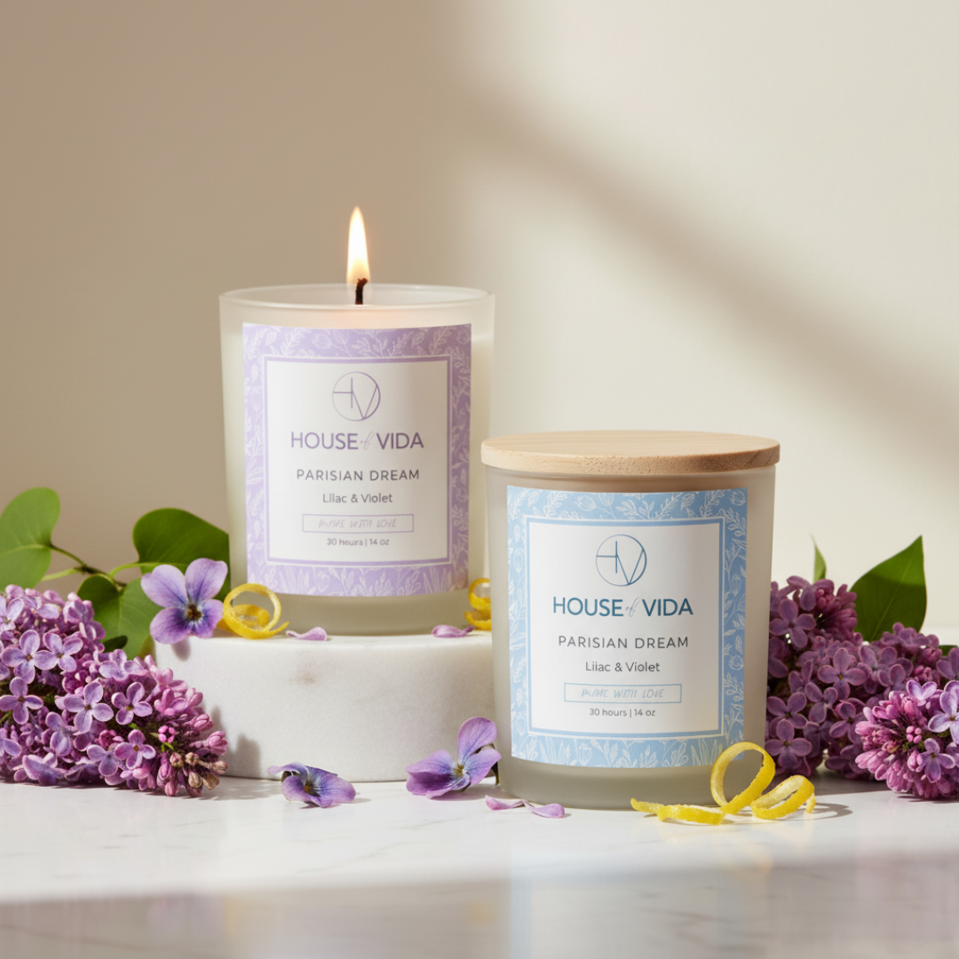 Fleur de Paris Candle Duo – Lilac & Violet