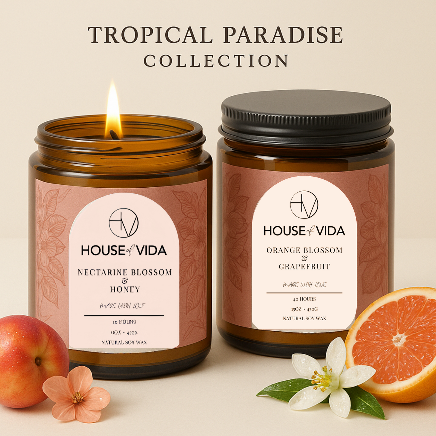 Tropical Paradise Collection - Nectarine Honey & Citrus Grapefruit