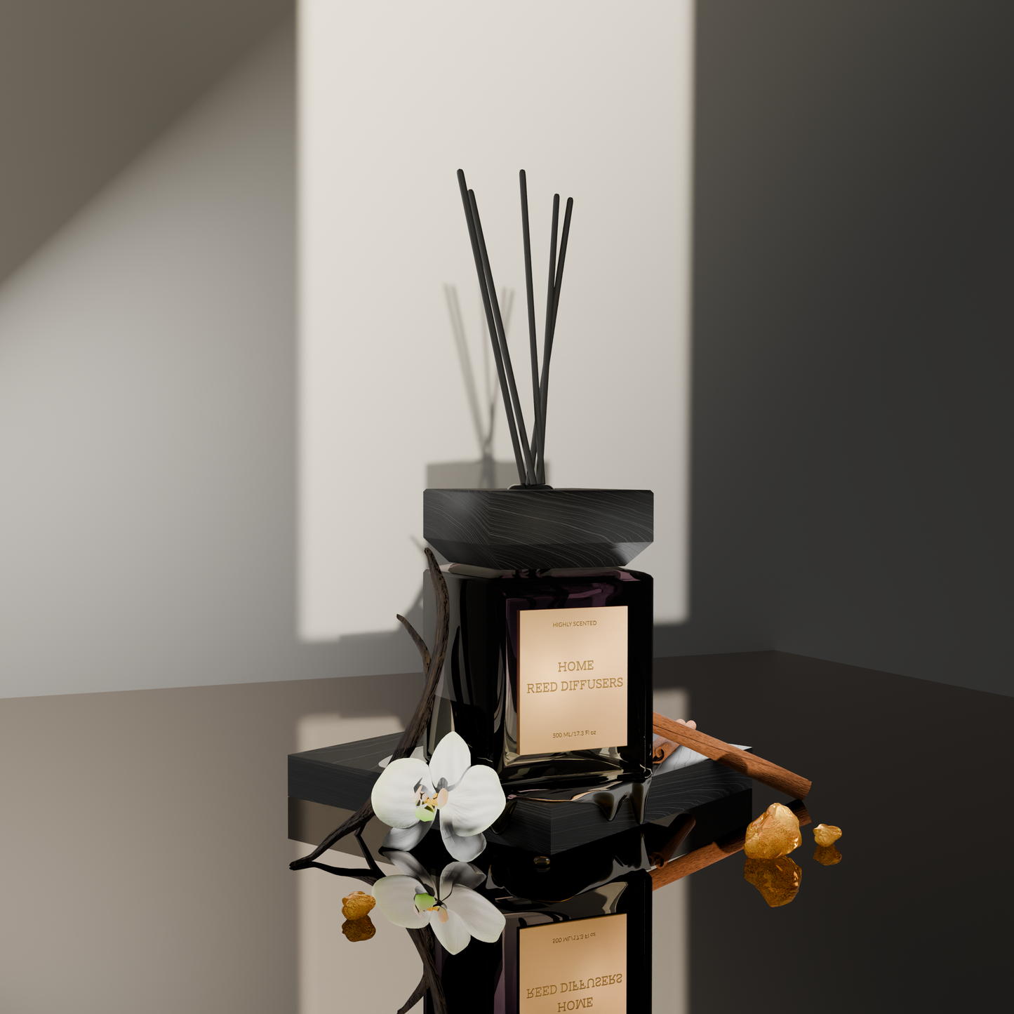 Opulent Amber Reed Diffuser – 500ML