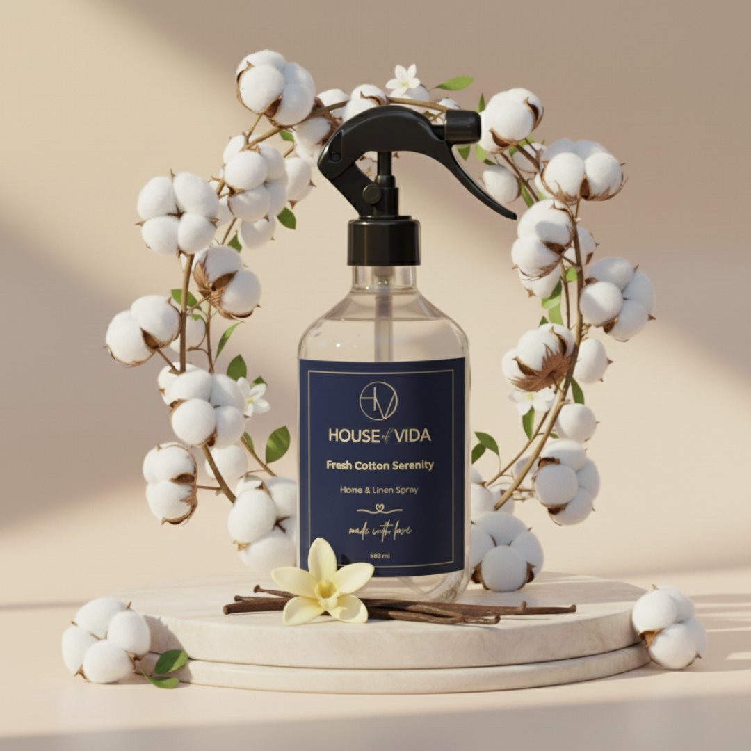 Fresh Cotton Serenity – Luxe Home & Linen Spray 500ML