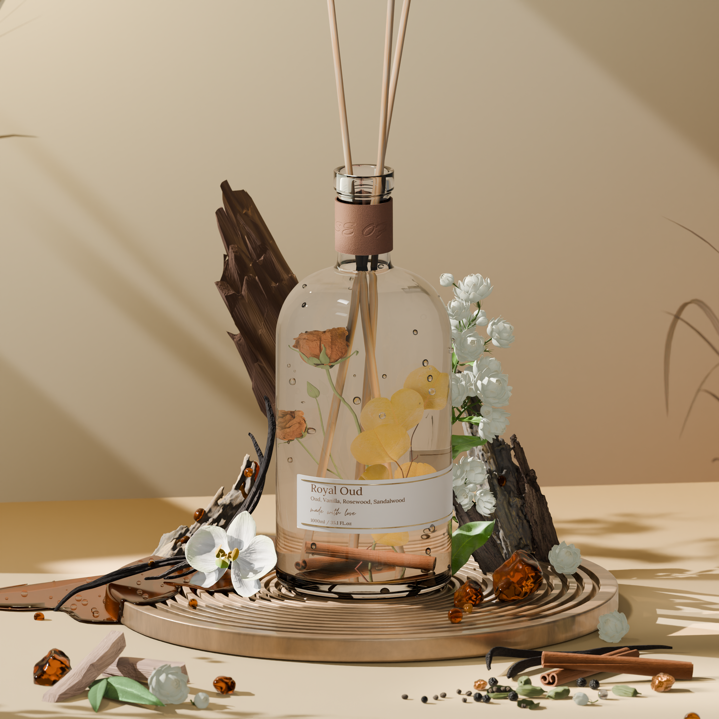 موزّع عطر رويال عود بالعِيدان – 1 لتر