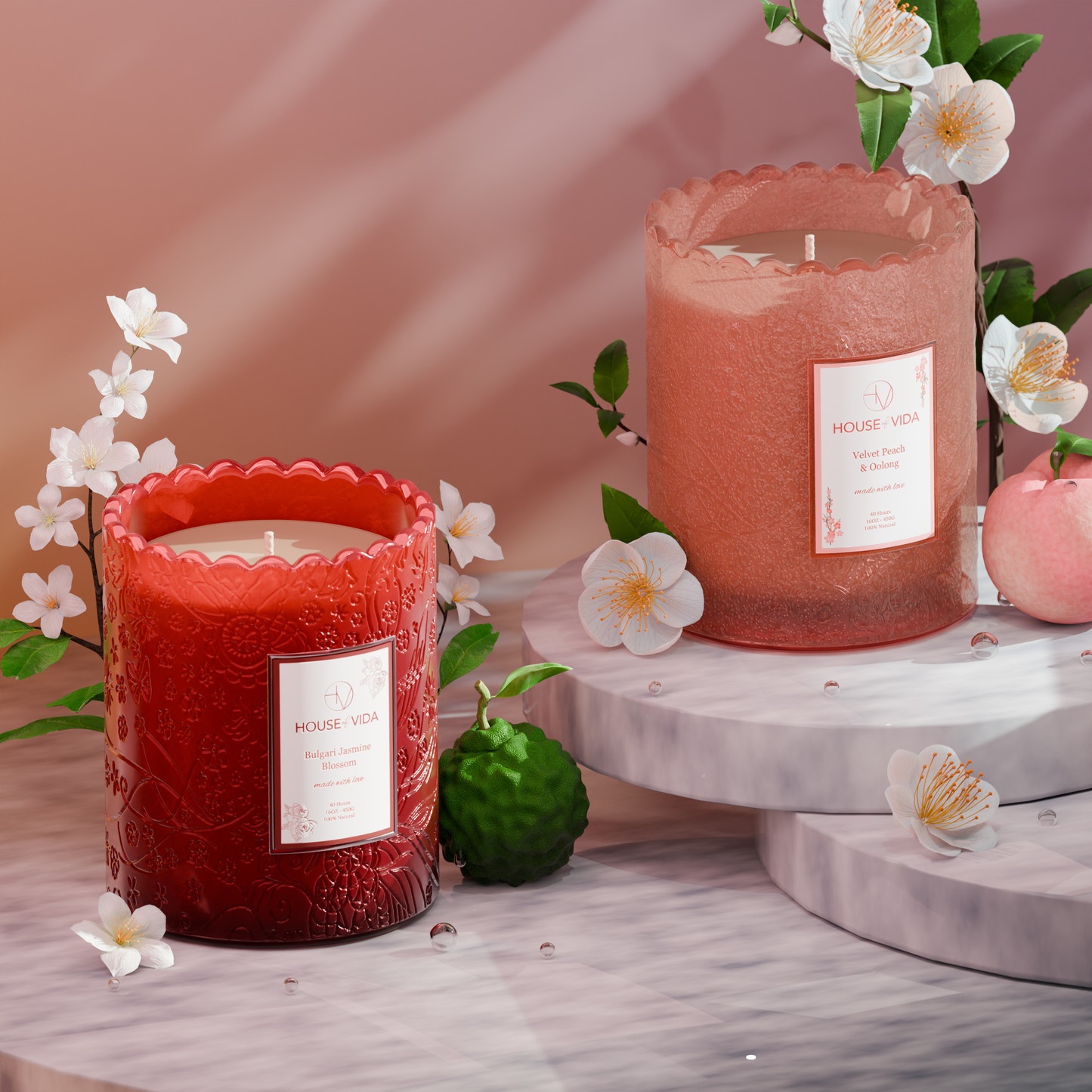 Spring In Bloom Collection - Bulgari Jasmine and Velvet Peach & Oolong