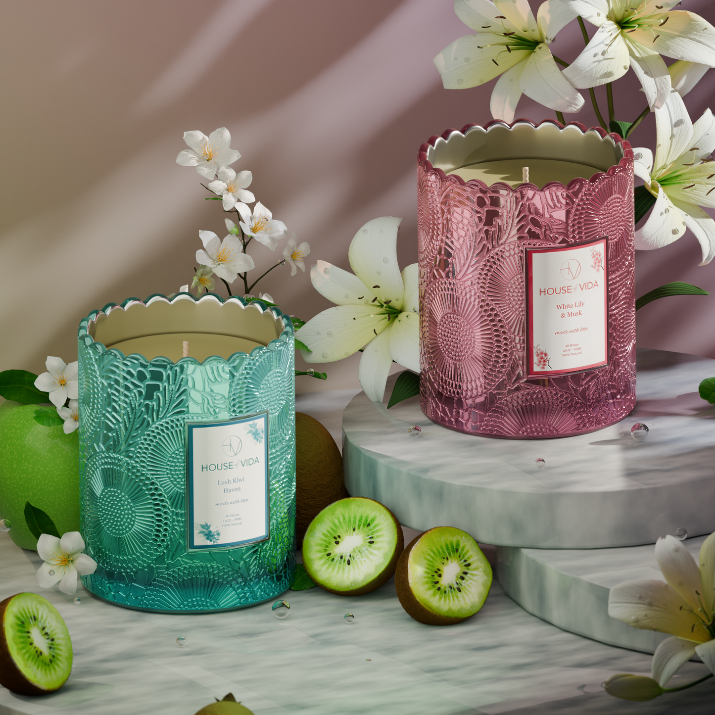 Fruity Blossom Collection - White Lily & Musk and Lush Kiwi Haven