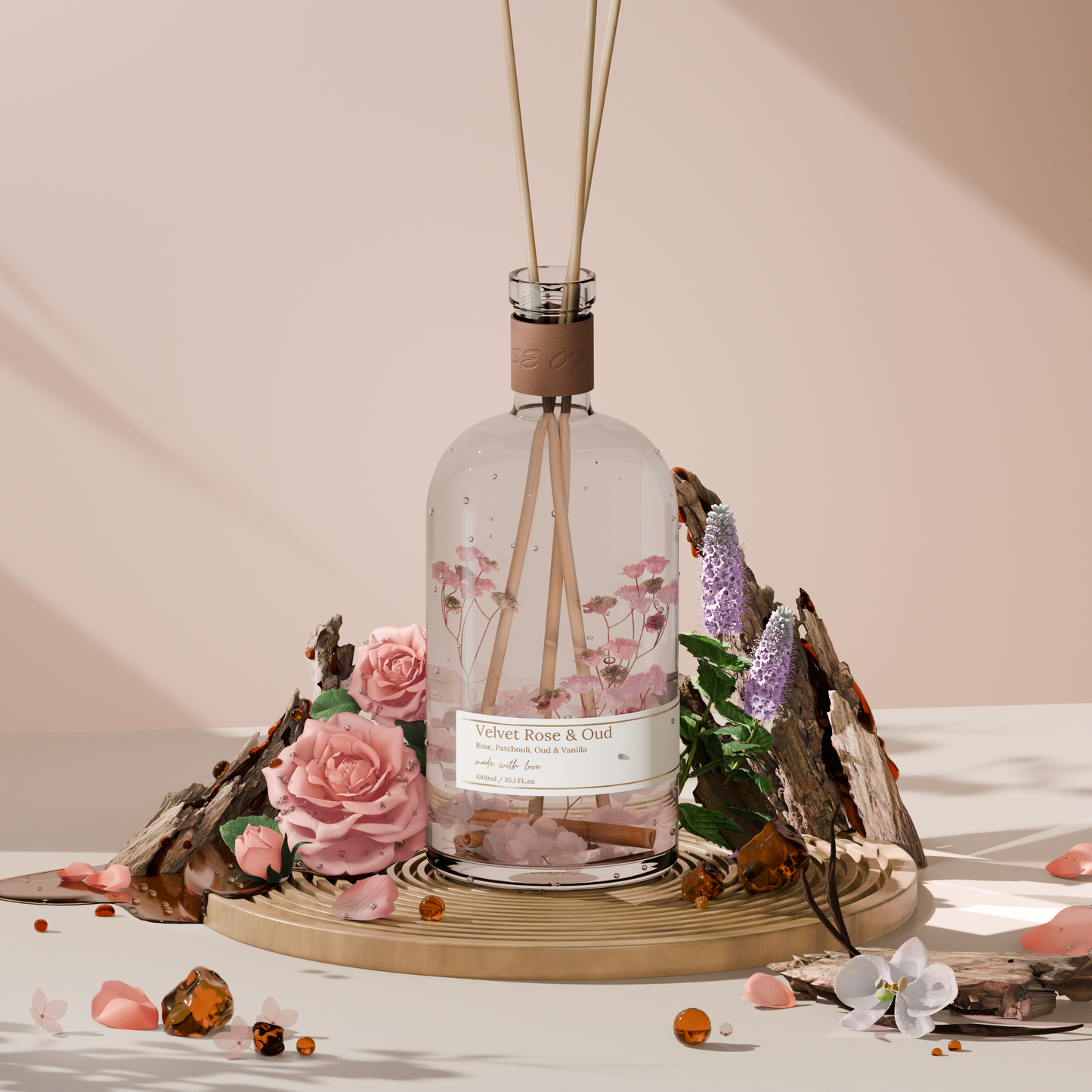 Velvet Rose & Oud 1L Reed Diffuser