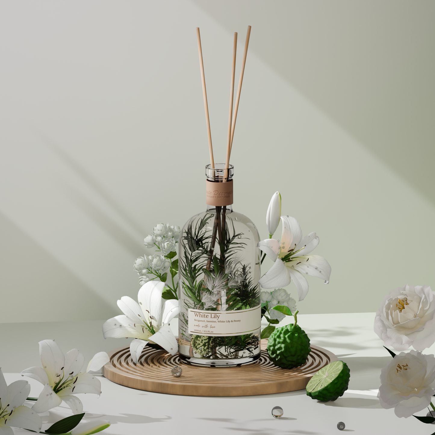 وايت ليلي – موزّع عطر بالعِيدان 1 لتر