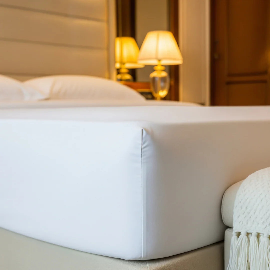 Egyptian cotton vs regular cotton comparison featuring luxury Egyptian cotton bedding by House of Vida UAE