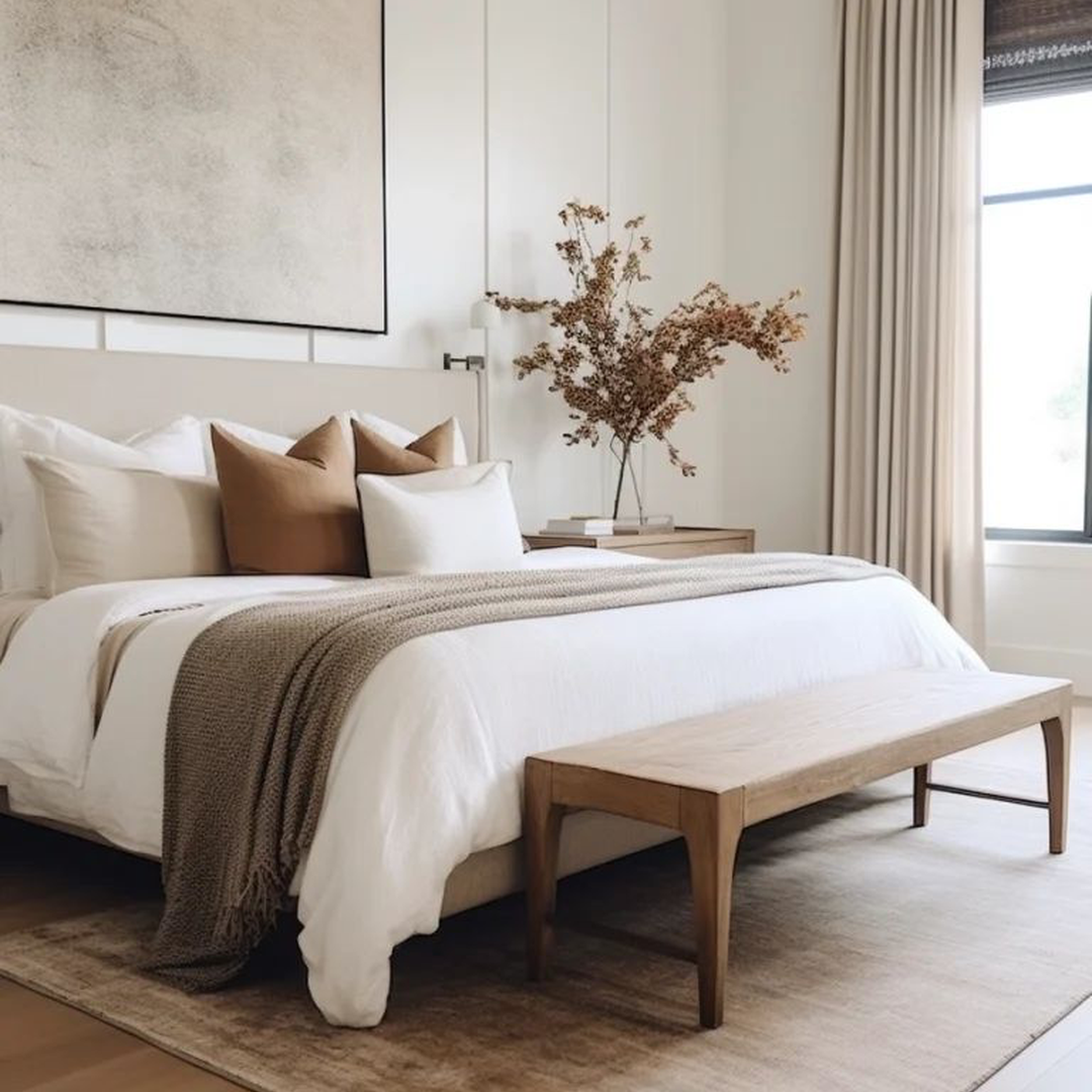 House of Vida 1000 thread count Egyptian cotton bedding in a luxury UAE bedroom