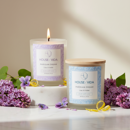 Fleur de Paris Candle Duo – Lilac & Violet