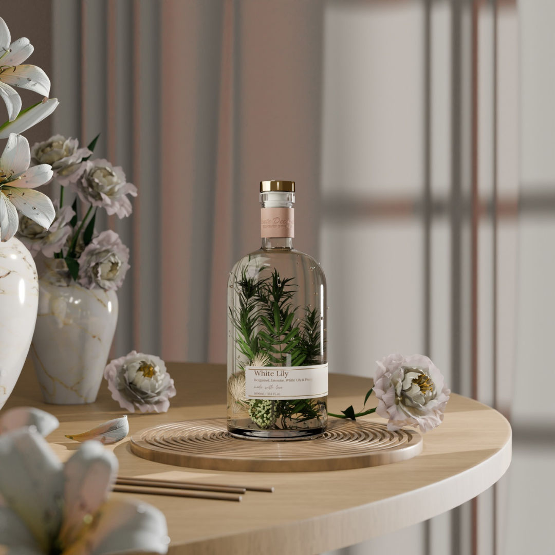white lily diffuser White Lily 1L Reed Diffuser – House of Vida