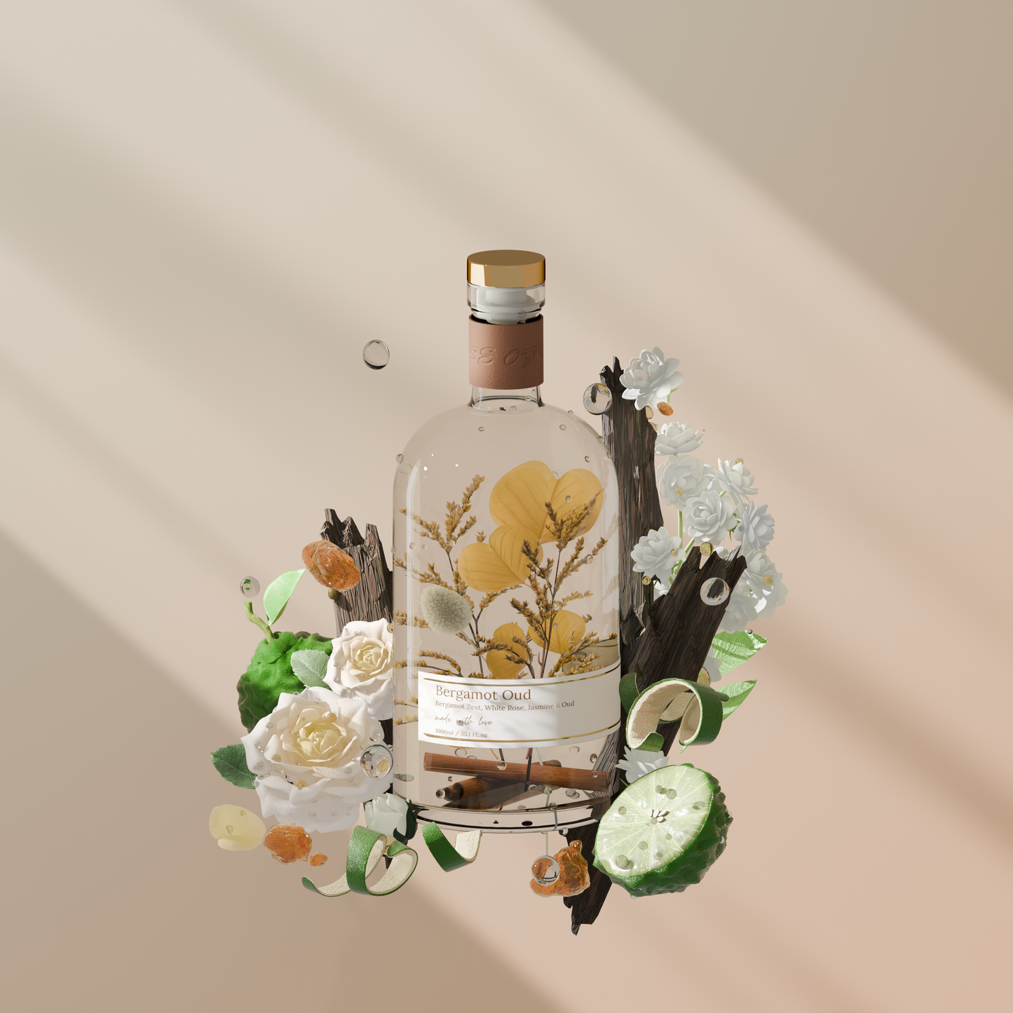 Bergamot & Oud 1L Reed Diffuser