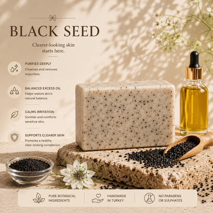 Clear Skin Anti-Acne Soap Set – Activated Charcoal, Tea Tree, Black Seed & Aloe Vera