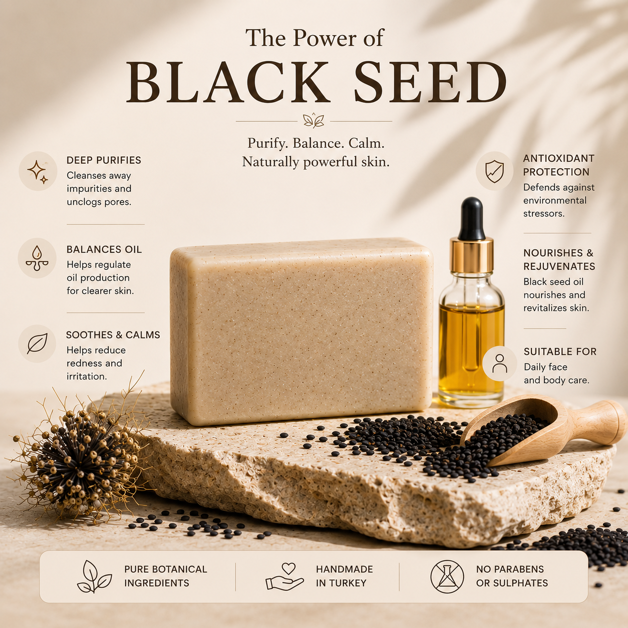 Detox Glow Soap Set – Black Seed, Turmeric, Aloe Vera, Pomegranate