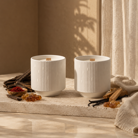 Oud & Sandalwood Privé Ceramic Duo