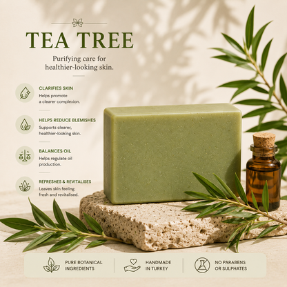 Clear Skin Anti-Acne Soap Set – Activated Charcoal, Tea Tree, Black Seed & Aloe Vera