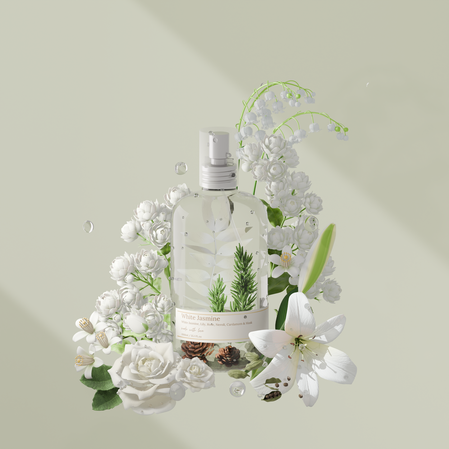 White Jasmine Home Spray 500ML