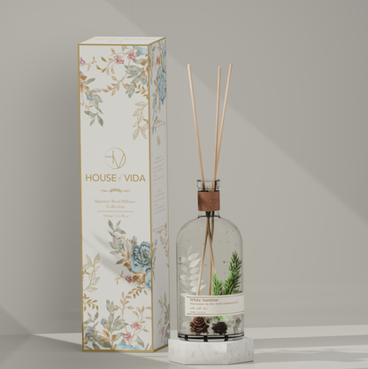 موزّع عطر الياسمين الأبيض بالعِيدان – 1 لتر